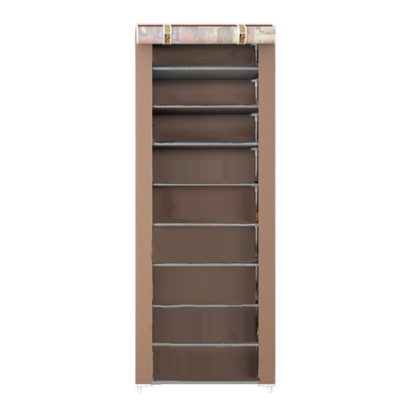 NNEOBA Multilayer Shoe Cabinet Simple Dustproof Home Space-saving indoor Assembly Nonwoven Fabric With Zipper Closed Storage Shoe Rack