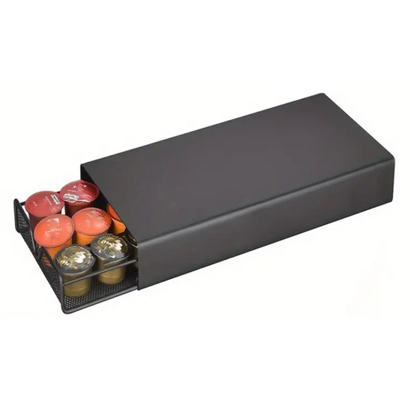 NNETM Coffee Pod Holder with Mesh Drawer Organizer