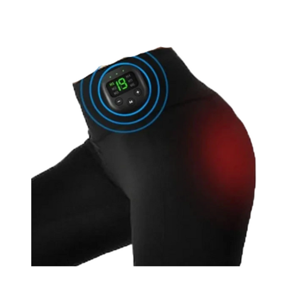 NNEOBA EMS Muscle Stimulator High Waist Yoga Shorts – 8 Modes, 19 Intensity Levels XL