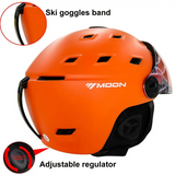 NNETM Ski Helmet with Goggles and PC+EPS Snow Gear
