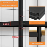 NNETB 3-Tier Carbon Steel Kitchen Storage Rack