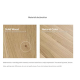 NNETB Oak Round Coffee Table Set