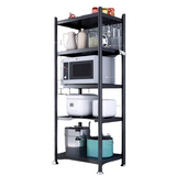 NNETB 5-Tier Carbon Steel Kitchen Microwave Storage Rack