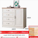 NNETB Five-Drawer Solid Wood Storage Cabinet