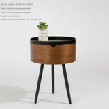 NNETB Wabi-Sabi Round Walnut Coffee Table