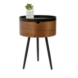 NNETB Wabi-Sabi Round Walnut Coffee Table