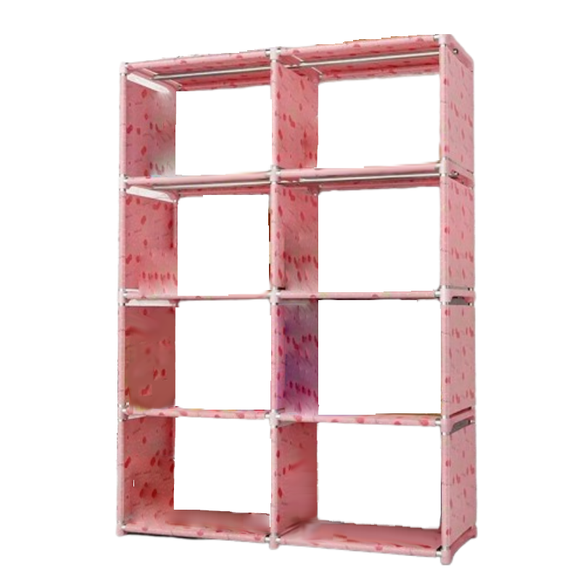 NNETM Discover the perfect blend of form and function in this double-grid bookshelf