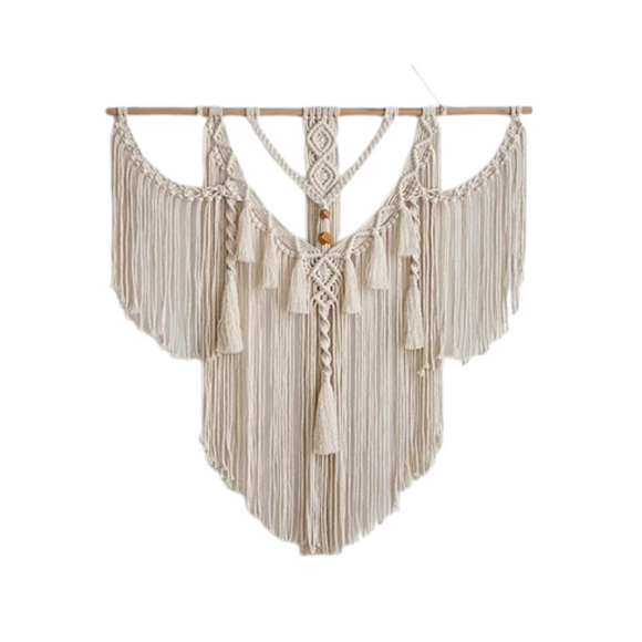 NNEOBA Boho Chic: Handwoven Macrame Wall Hanging Tapestry with Tassels