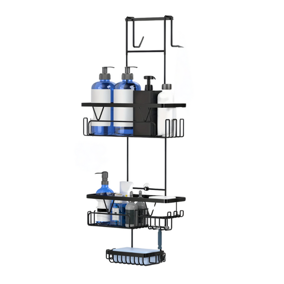 NNETM Door Shower Organizer Stainless Hanging Rack