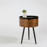 NNETB Wabi-Sabi Round Walnut Coffee Table