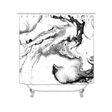 NNETM Luxury Marble Shower Curtain Bathroom Set (4 pcs)