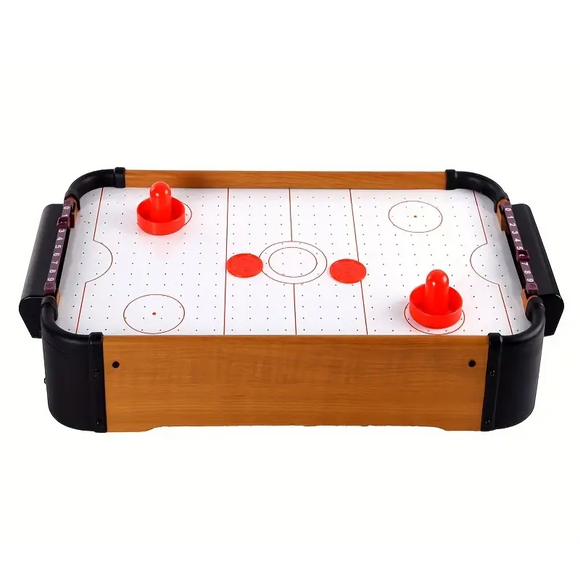 NNETM Mini Wooden Air Hockey Table Game