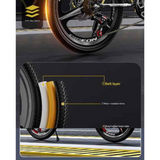 NNETB Kids Mountain Bike Dual Disc Red Bicycle (24-Inch)