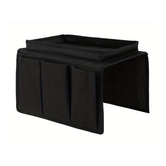 NNETM Sofa Armrest Organizer with Tray & Storage Pockets