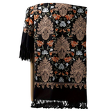 NNETM Winter Bohemian Floral Embroidered Shawl Scarf Wrap