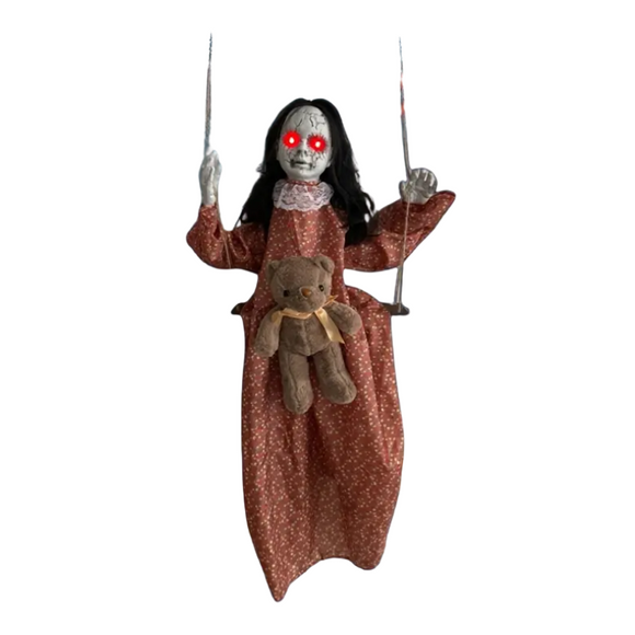 NNETM Glowing Eyes Halloween Hanging Doll