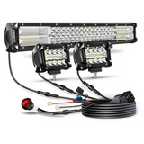 NNETM Off Road LED Light Bar Kit with Pods