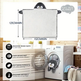 NNETM Penguin Hooded Wearable Blanket with Gloves