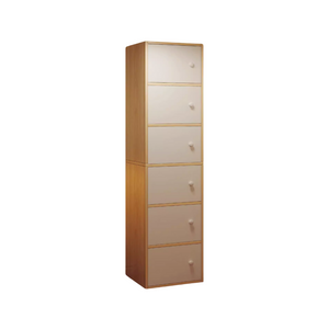 NNETB 6-Drawer Tall Storage Cabinet with Door Stopper