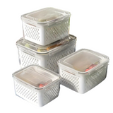 NNETM 9pcs BPA-Free Plastic Food Storage Containers Set