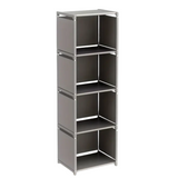 NNETM Metal Bookshelf Storage Rack for Home & Office (4-Tier)