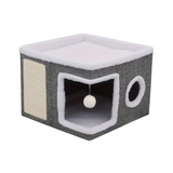 NNETM Double-Layer Cat Bed Cave Sofa