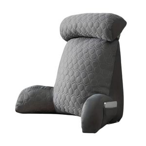 NNETM Cool Latex Reading Pillow with Armrests & Pockets