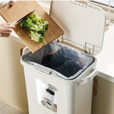NNETM Multi-Tier Kitchen Trash Can with Lid