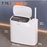 NNETM Bathroom Trash Can with Toilet Brush & 72 Heads