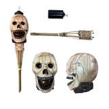 NNETM Halloween Mummy Skull Tiki Torch Outdoor Decor