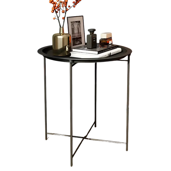 NNETM Round Coffee Table with Removable Tray