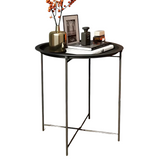NNETM Round Coffee Table with Removable Tray