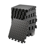 NNETM Interlocking Exercise Mat Black Set (48pcs)