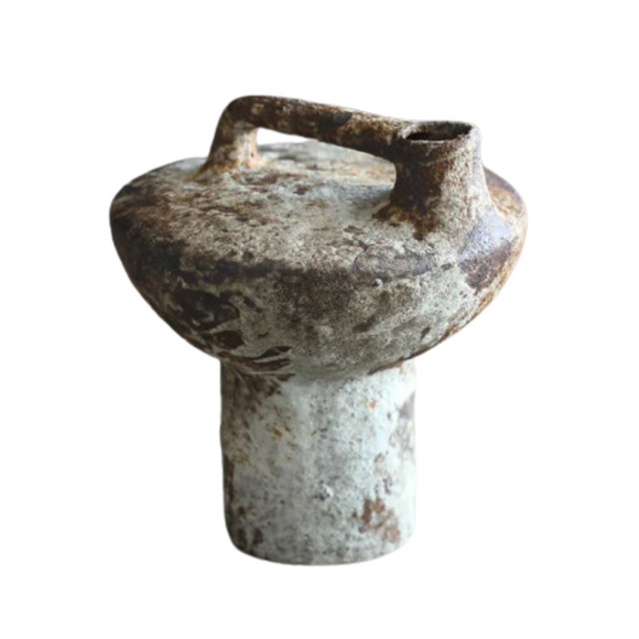 NNEOBA Vintage Handmade Wabi-Sabi Ceramic Flower Vase