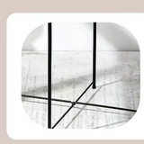 NNETM Round Coffee Table with Removable Tray