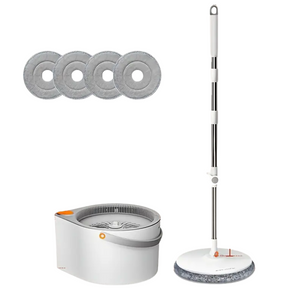 NNETM Spin Mop with Bucket & 4 Reusable Pads