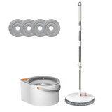 NNETM Spin Mop with Bucket & 4 Reusable Pads