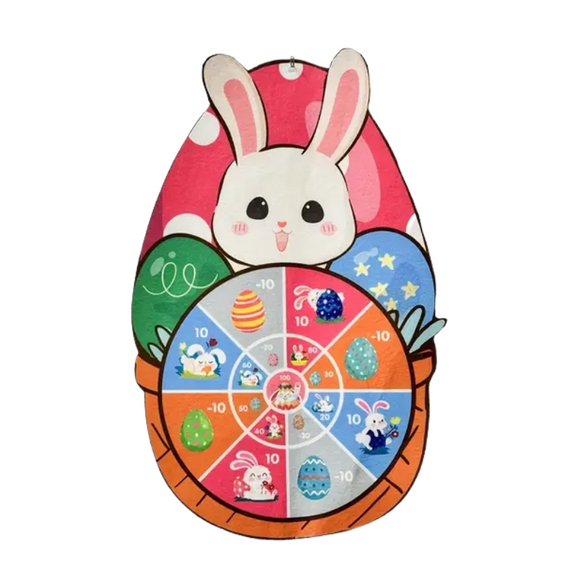 NNETM Kids Easter Sticky Ball Dartboard Game Set