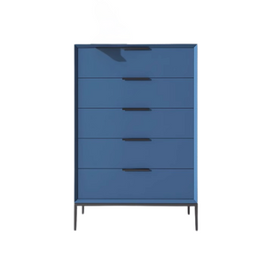 NNETB Modern 5-Drawer Solid Wood Chest Cabinet