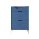 NNETB Modern 5-Drawer Solid Wood Chest Cabinet