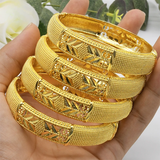 NNEOBA Bangles Gold 24K Plated for Women