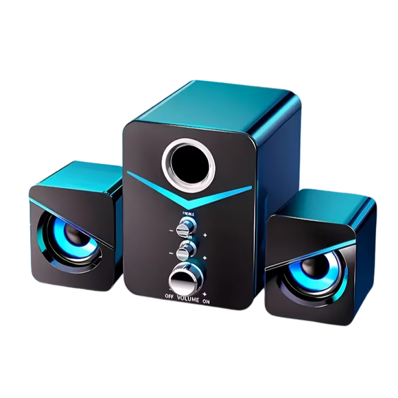 NNETM 9D Surround Sound 2.1 Channel USB Speakers