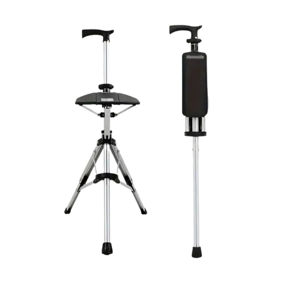 NNETM 2-in-1 Trekking Pole with Foldable Seat