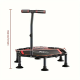 NNETM Indoor Fitness Trampoline with Handrail