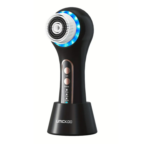 NNETM Face Scrubber with 5 Heads & 3 Modes