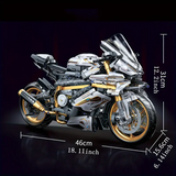NNETM Motorcycle Blocks Model for Teens & Adults