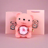 NNEOBA Eternal Rose Teddy Bear Jewelry Box Gift