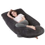 NNETM J-Shaped Pregnancy Pillow Full Body Maternity Support