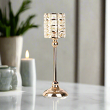 NNEOBA Gold Crystal Candle Holder Wedding Centerpiece