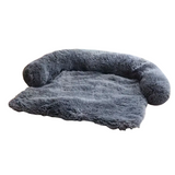 NNETM Pet Plush Sofa Bed with Neck Cushion